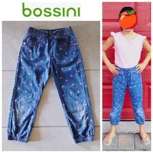 Distressed Apple Capri Jeans